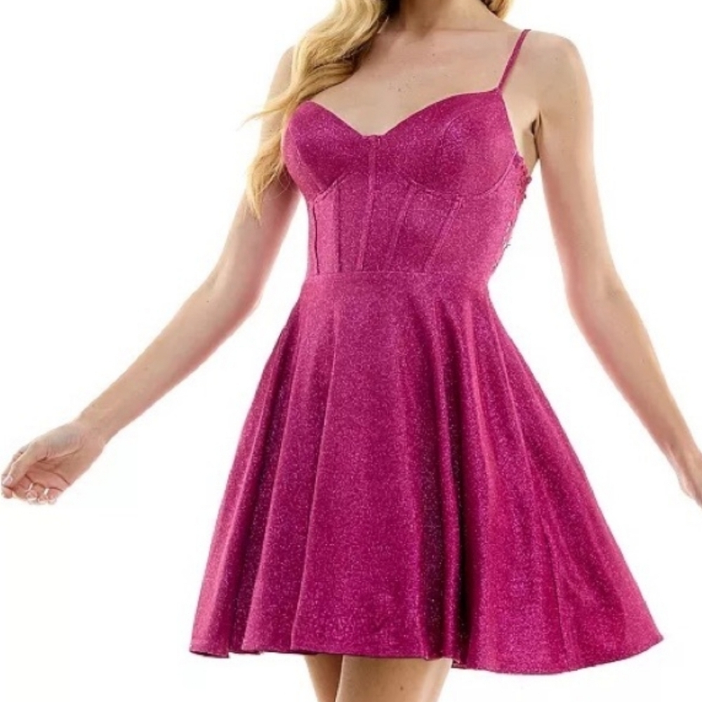 City Studio Juniors' glittered fit-and-flare dress Size 7/8